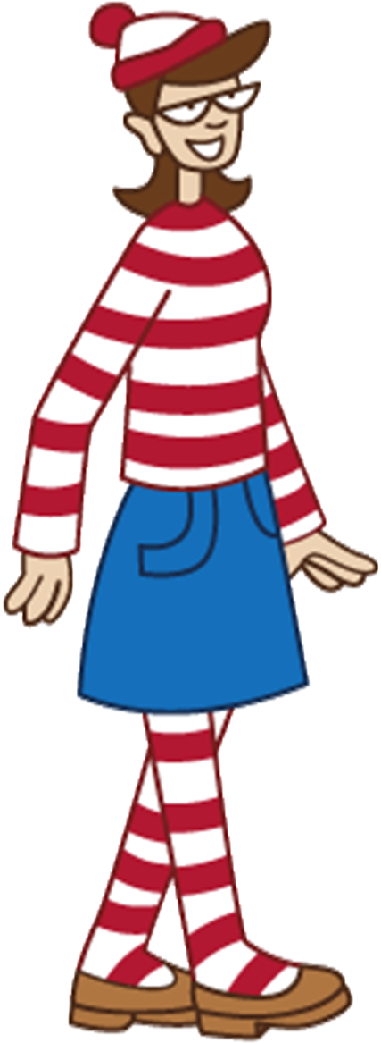 Where"s Wally The Fantastic Journey Where"s Waldo Wizard - Wanda From Where's Wally Clipart (486x1242), Png Download