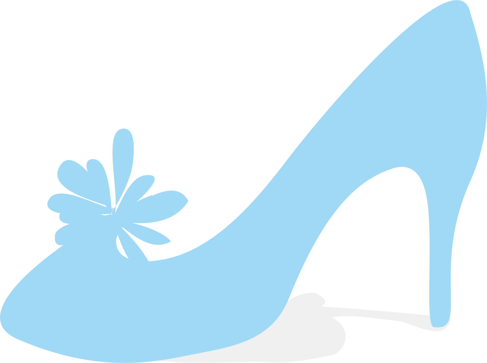 Blue High Heeled Footwear Shoe - Basic Pump Clipart (1572x1172), Png Download