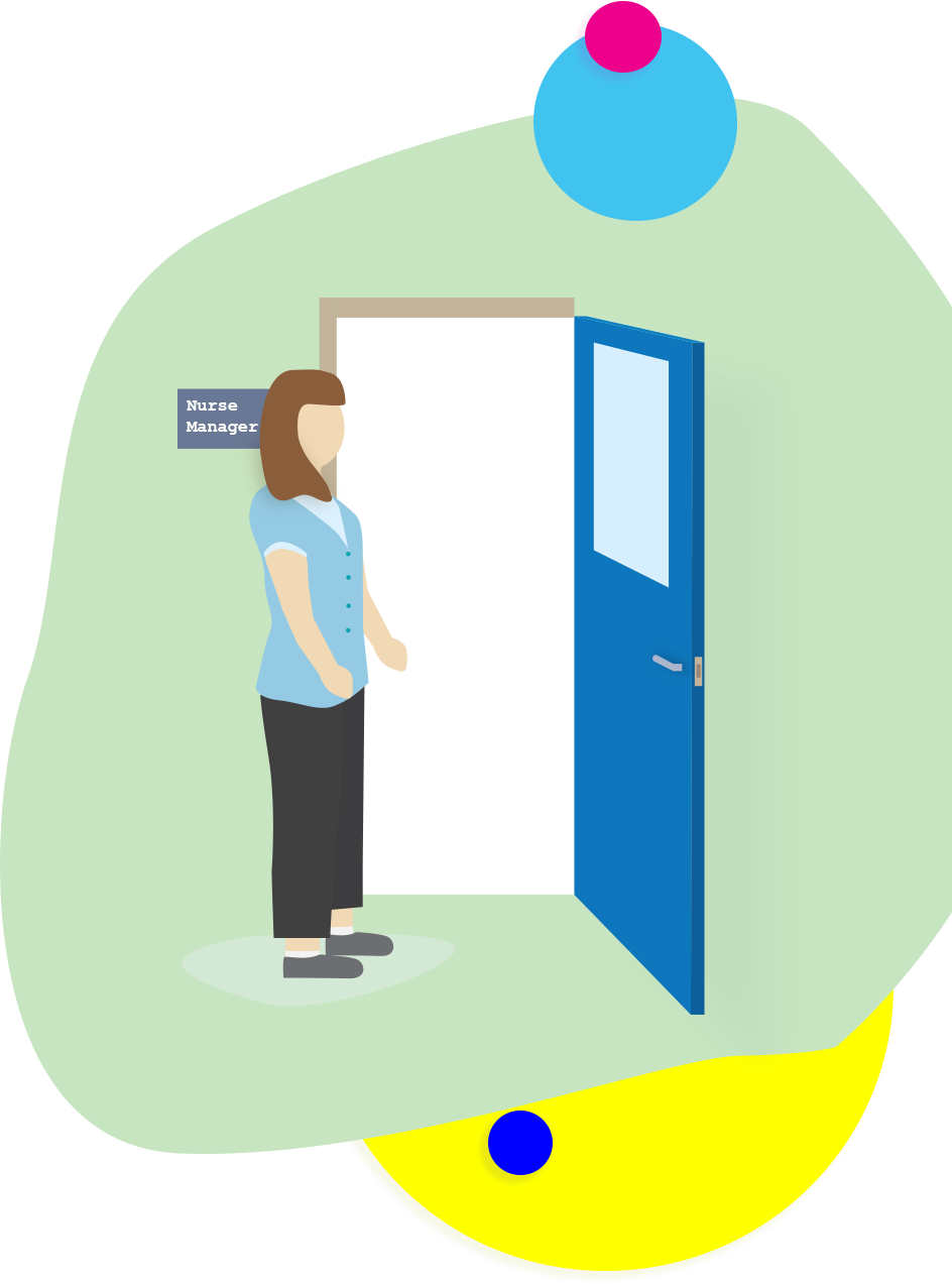 Illustration Of A Nurse Managers Office - Illustration Clipart (944x1273), Png Download