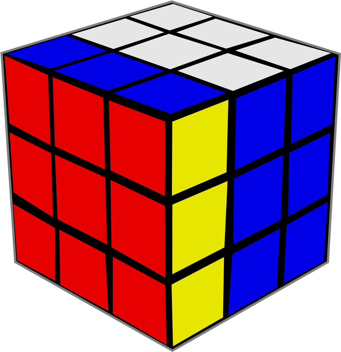 Rubik's Cube Transparent Background Clipart (1200x1256), Png Download