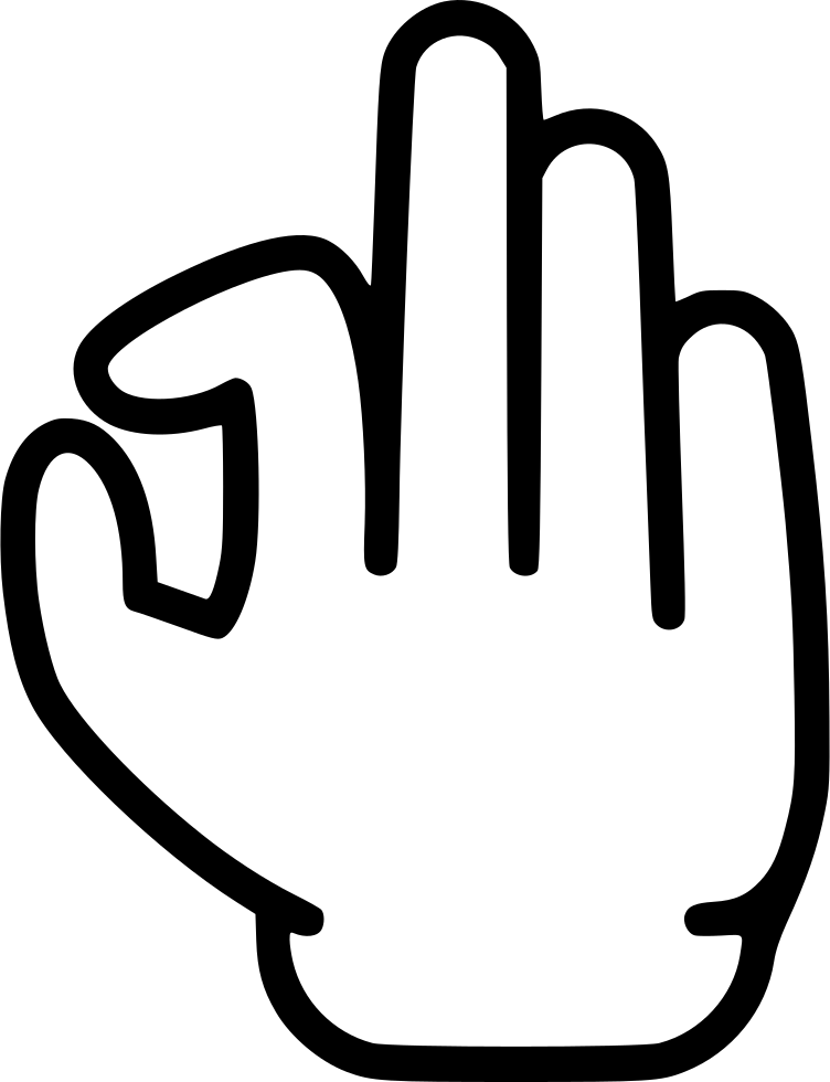 Four Clip Pinch - Icon - Png Download (752x980), Png Download