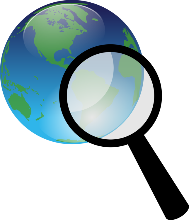 Globe,sphere,circle - Magnifying Glass Science Clipart - Png Download (645x750), Png Download