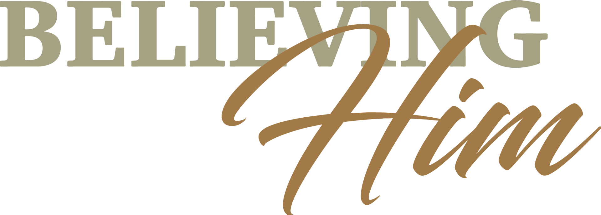 Believing Him Logo - Illustration Clipart (1920x689), Png Download