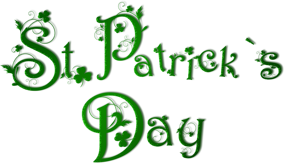 St Patricks Day Green Png Clipartu200b Gallery Yopriceville - Calligraphy Transparent Png (938x576), Png Download