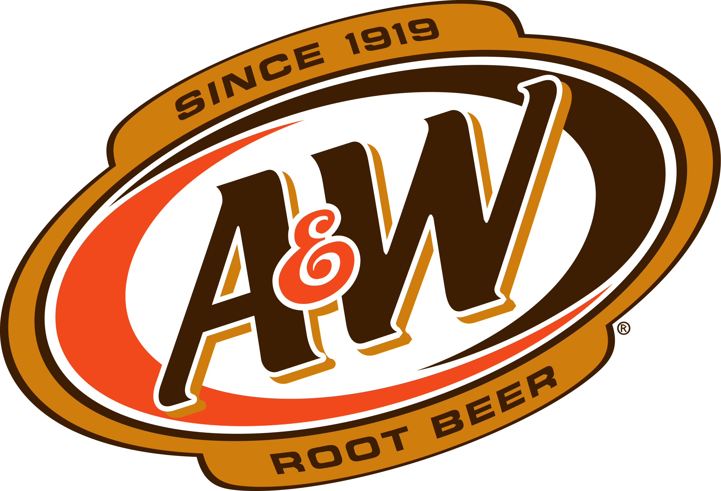 A&w Root Beer Logo Png Clipart (2400x1635), Png Download