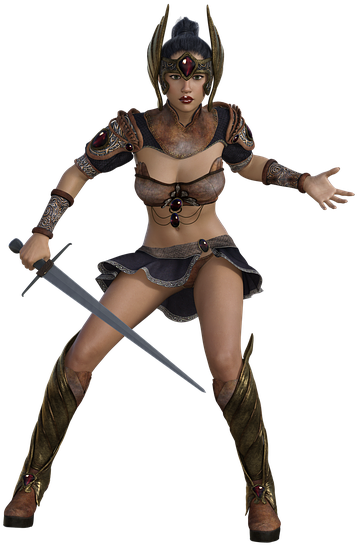 Transparent Silhouette Warrior Clipart (520x640), Png Download