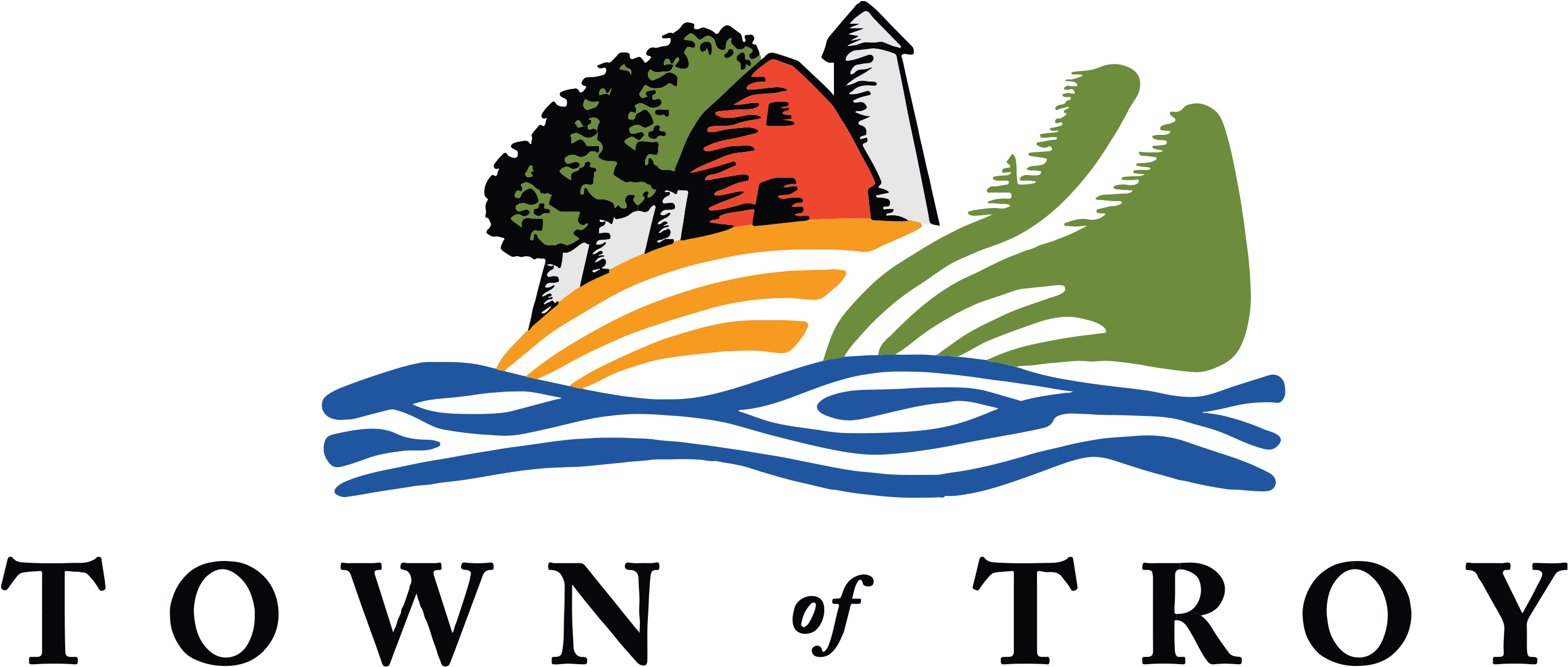 Town Of Troy Clipart (2770x1178), Png Download