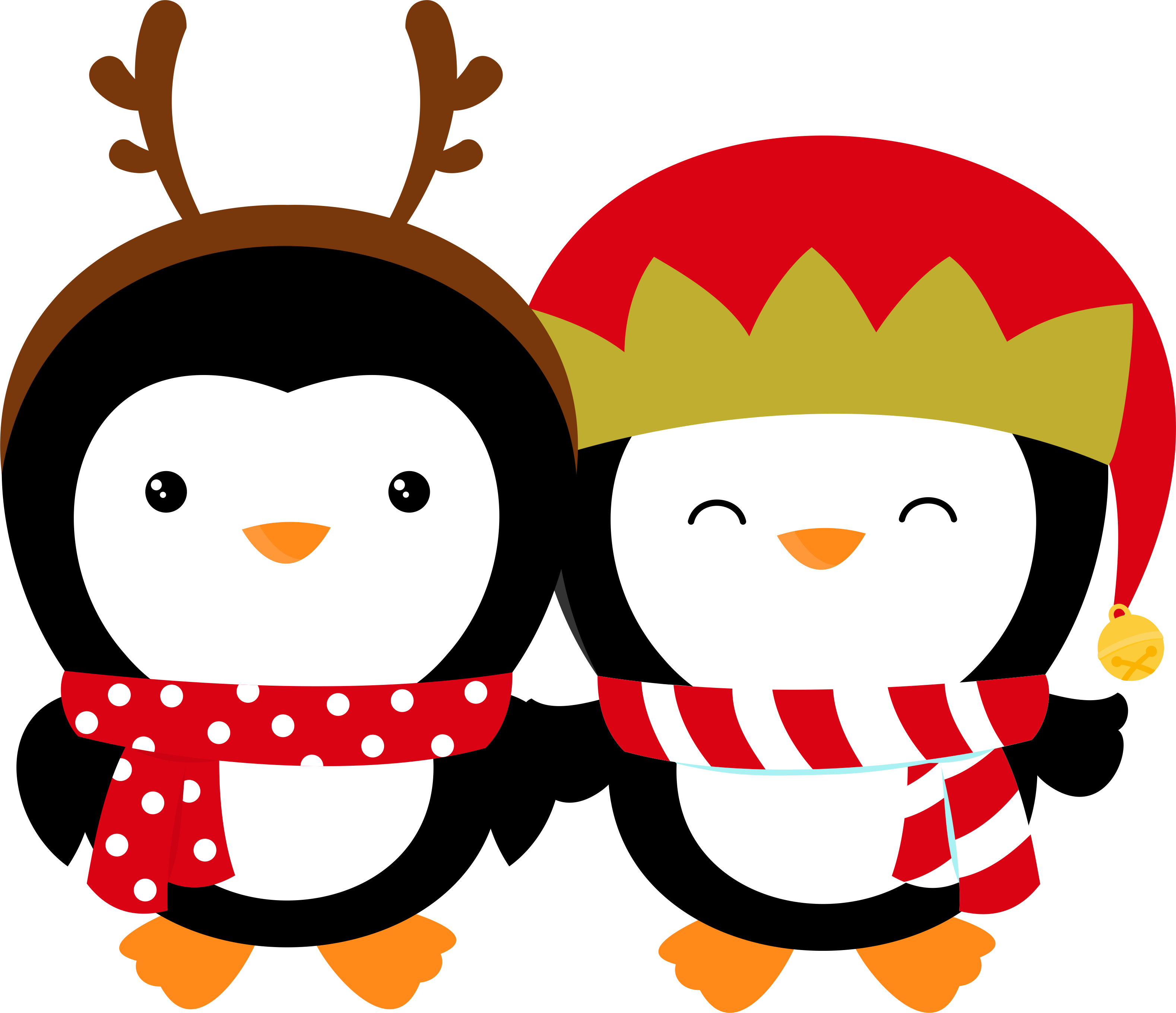 Grafos-chpenguins6 - Cartoon Clipart (3157x2720), Png Download