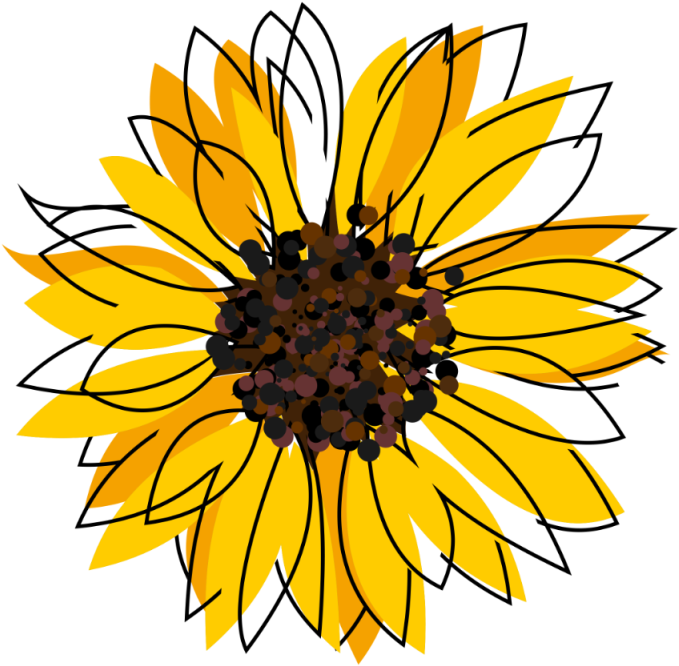 Sunflower Network Clipart (800x800), Png Download