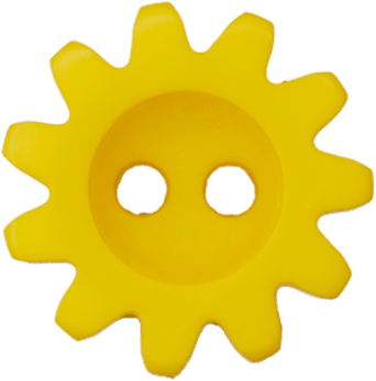Polyester Two-hole Button - All Types Of Gears Clipart (954x954), Png Download