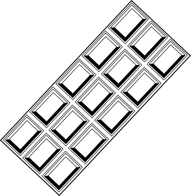 Chocolate Clipart Free Clipart Image - Chocolate Bar Clipart Black And White - Png Download (618x634), Png Download