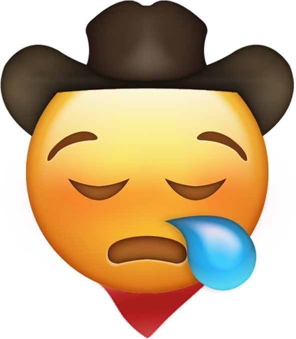 Gay Abs 2019 Likeful Transparent Background Iphone - Sad Cowboy Hat Emoji Clipart (591x675), Png Download