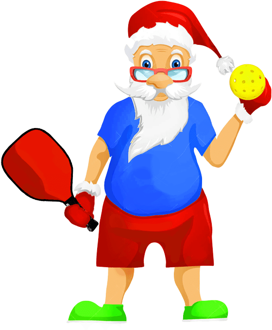 Christmas Pickleball Clipart (600x694), Png Download