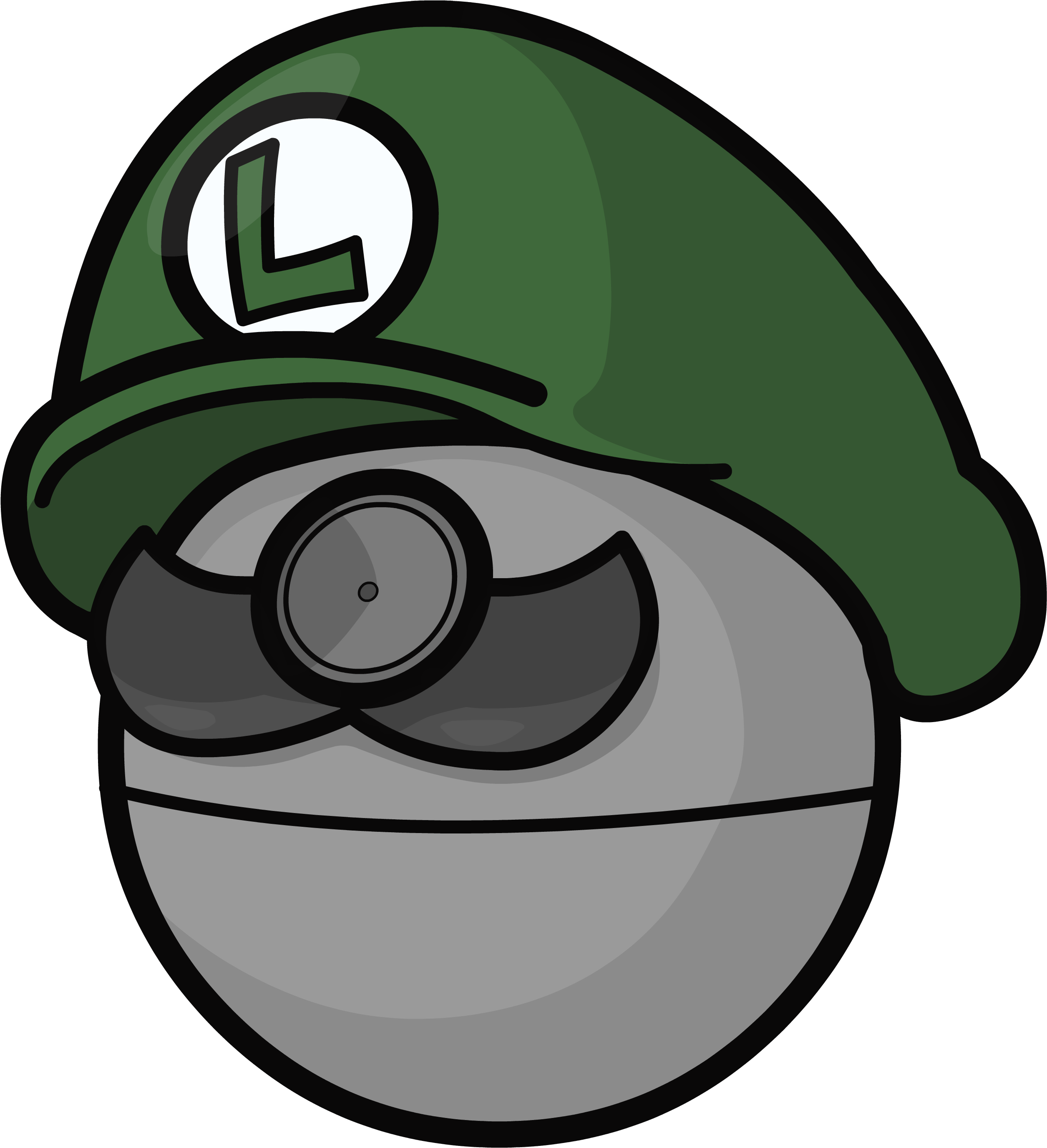 Luigi Death Star - Death Star Drawing Clipart (2510x2752), Png Download