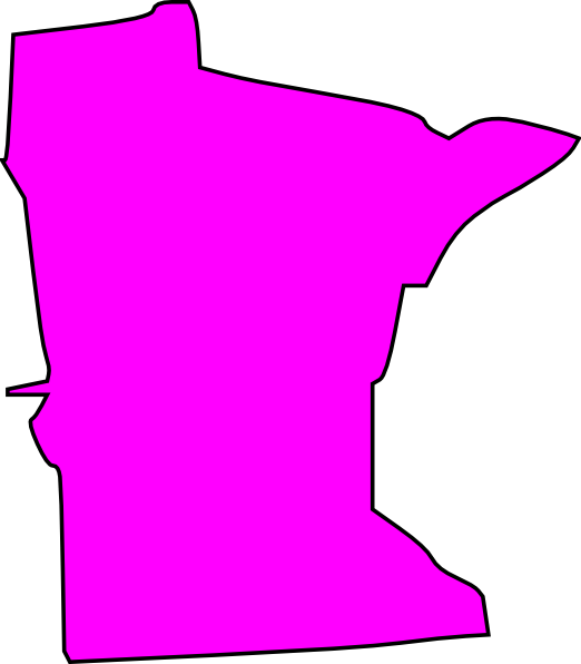 Minnesota Clip Art - Pink Minnesota - Png Download (522x596), Png Download