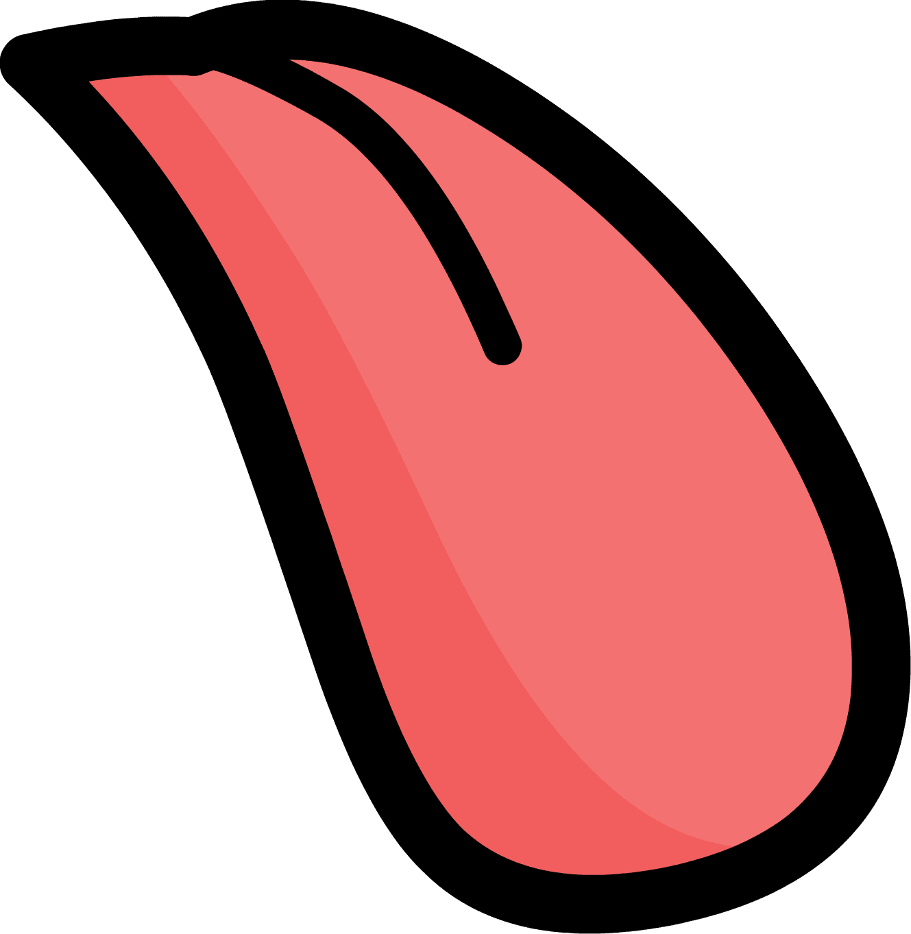 Cartoon Tongue Transparent Background Clipart (1329x1363), Png Download