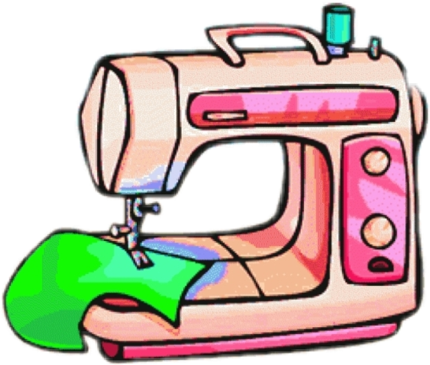 #sewing #sewingmachine #sew #machine #cute - Sewing Machine Clip Art - Png Download (625x530), Png Download