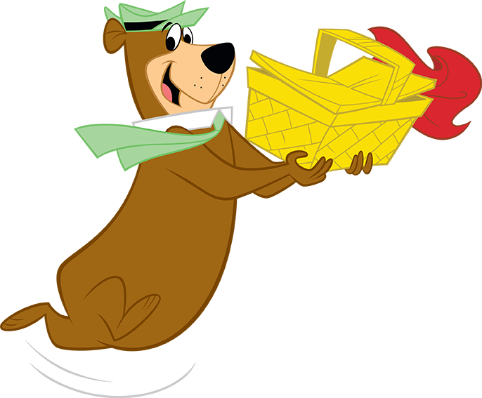 Yogi Bear Picnic Clipart (686x567), Png Download