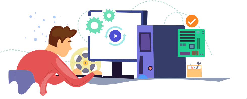 Hardware - Cartoon Clipart (1401x415), Png Download