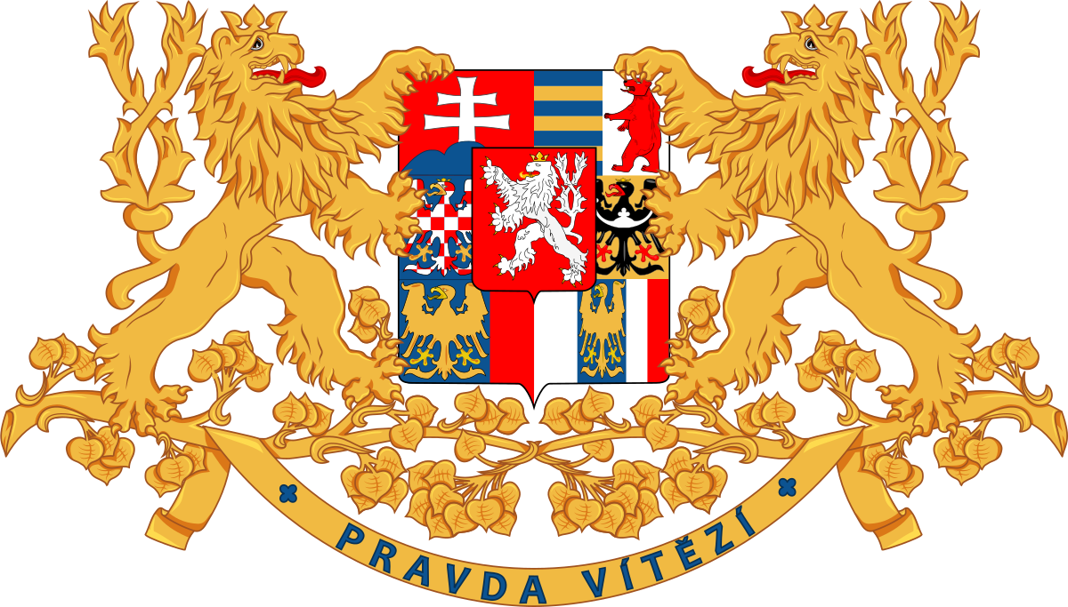 Coat Of Arms Of Czechoslovakia Clipart (1200x683), Png Download