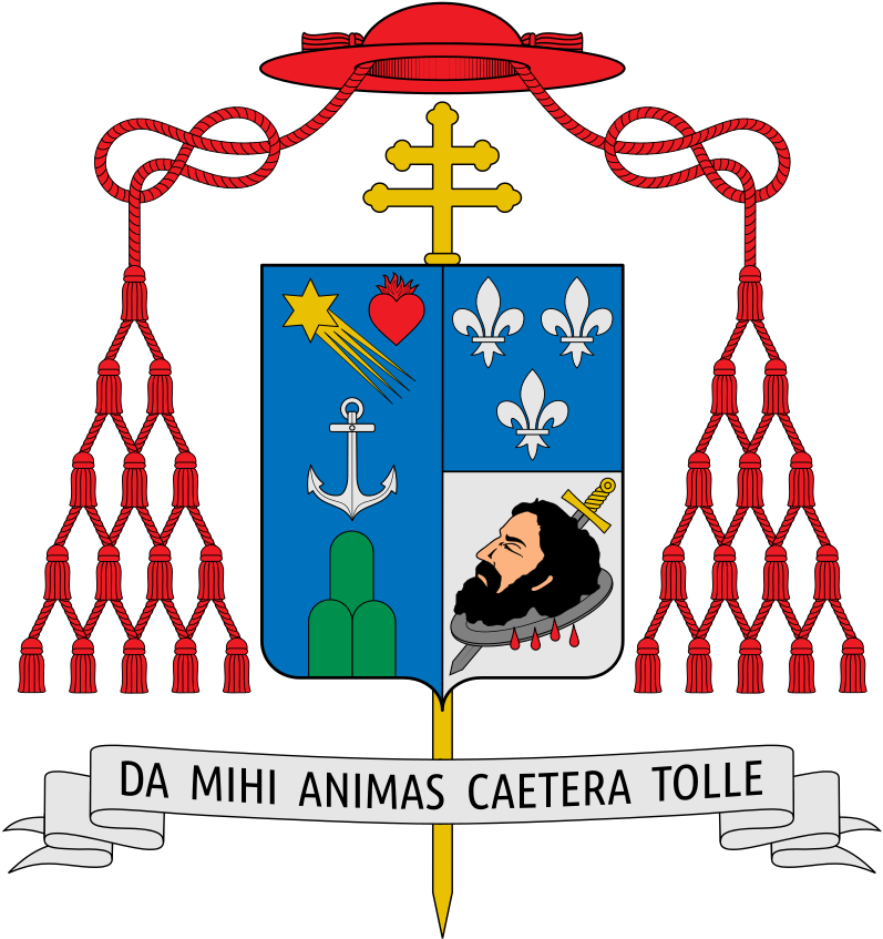 Coat Of Arms Of August Hlond - Cardinal Bergoglio Coat Of Arms Clipart (800x853), Png Download