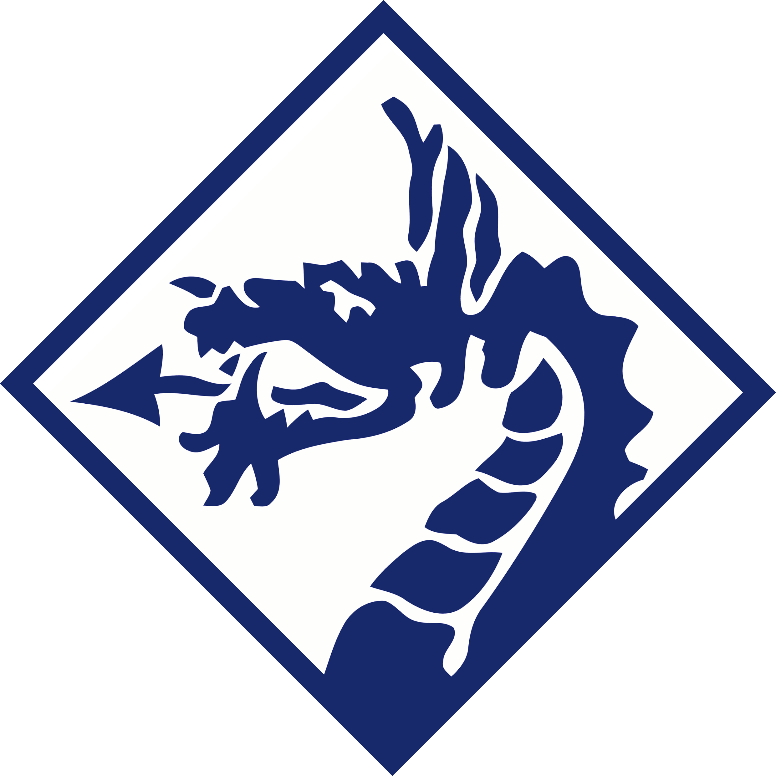 Army Shoulder Sleeve Insignia Wwii And - Dado Com 20 Lados Clipart (2480x2480), Png Download