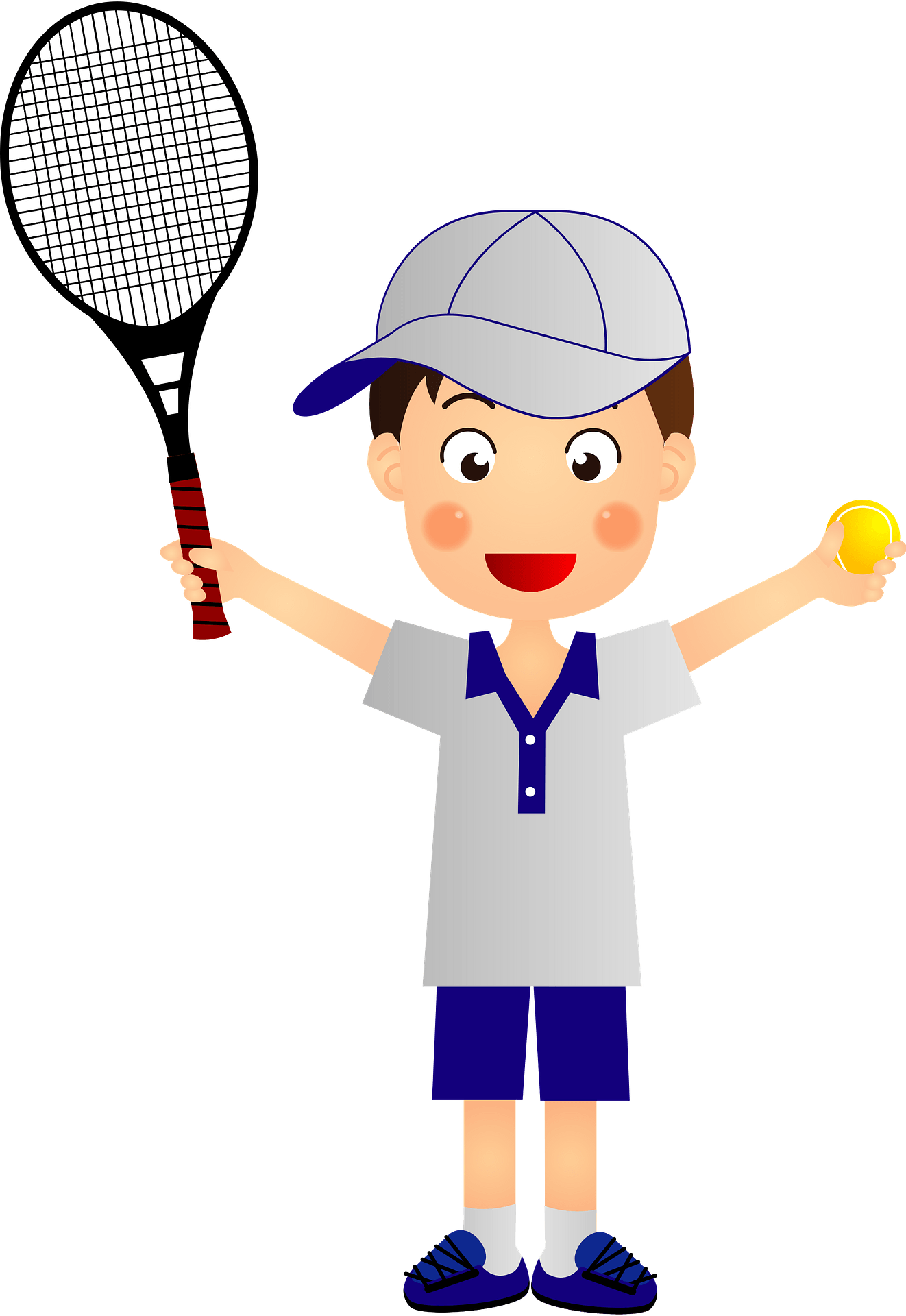 Tennis Racket Clipart (1322x1920), Png Download