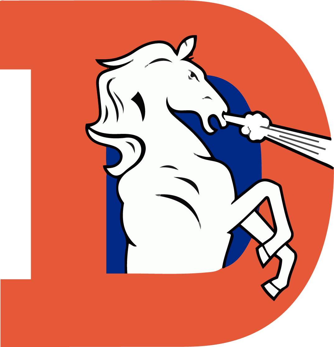 Denver Broncos Classic Logo Clipart (1075x1117), Png Download