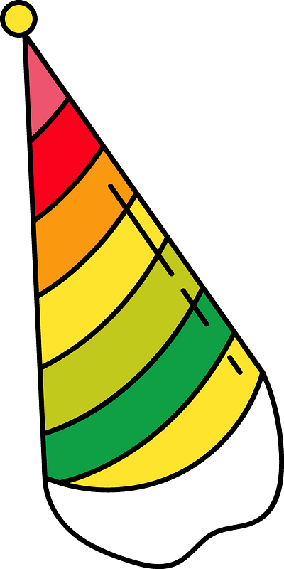 Party Hat Clipart - Png Download (400x800), Png Download