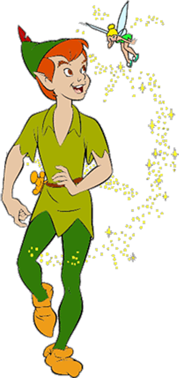 Peter Pan Tinker Bell Peter And Wendy Captain Hook - Peter Pan And Tinkerbell Clipart - Png Download (789x789), Png Download