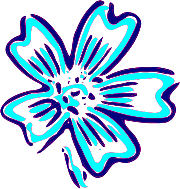 Blue Orchid Clip Art Svg Clip Arts - Png Download (1024x1024), Png Download