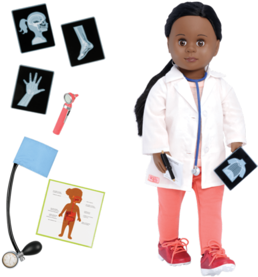 Meagann 18-inch Doctor Doll - Our Generation Doll Megan Clipart (600x600), Png Download