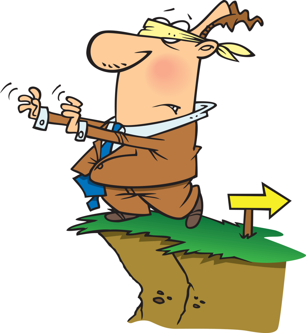 Human Blindfolded Cartoon Clipart (999x1087), Png Download