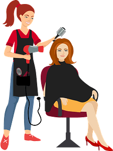 Hairdresser Clipart - Png Download (225x300), Png Download