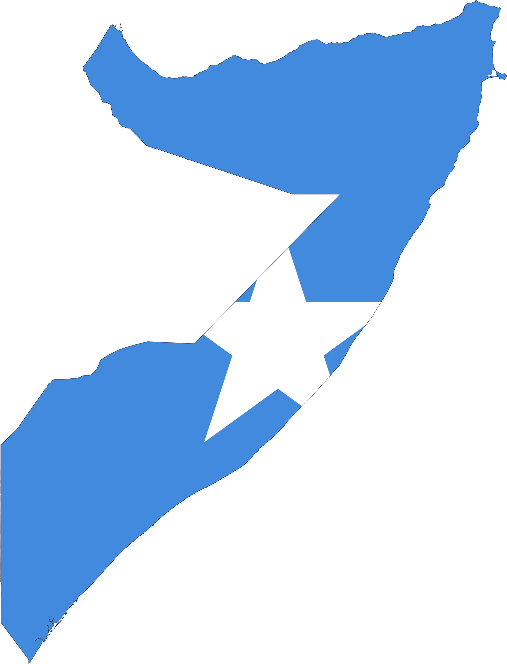 Somalia Flag In Country Clipart (2048x2674), Png Download