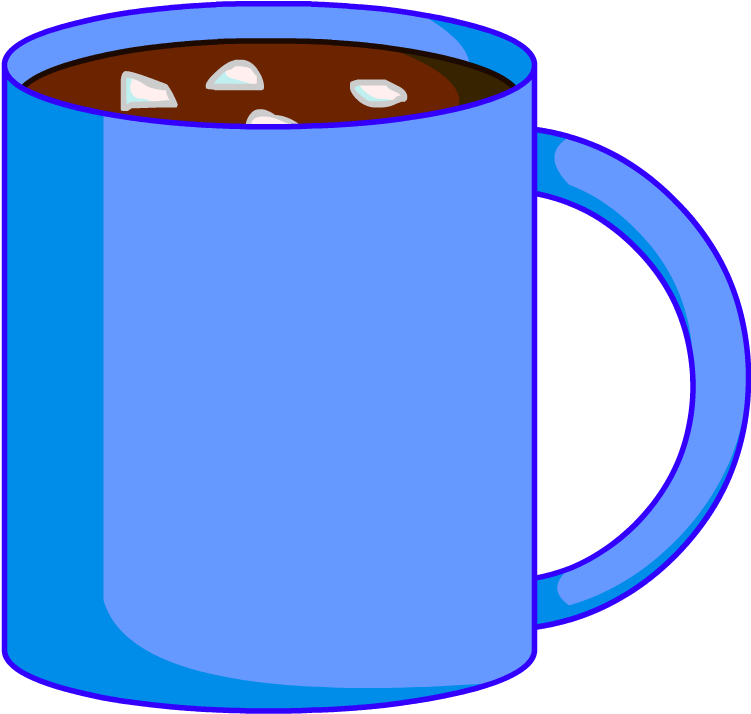 Domobfdi"s Hot Cocoa - Hot Chocolate Clipart Blue - Png Download (751x714), Png Download