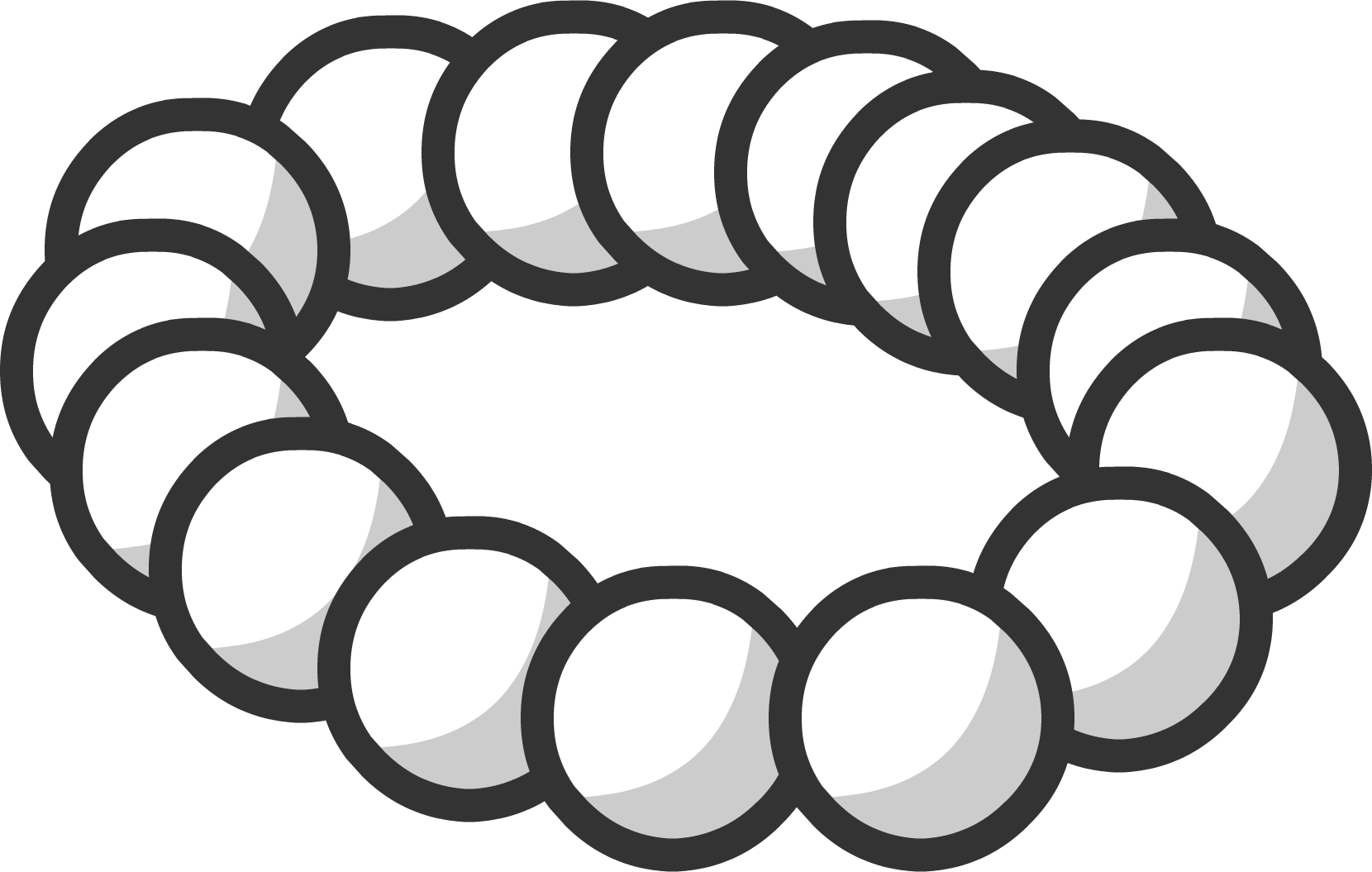 Necklace Clipart Pearl Necklace - Cartoon Pearl Necklace - Png Download (1660x1055), Png Download