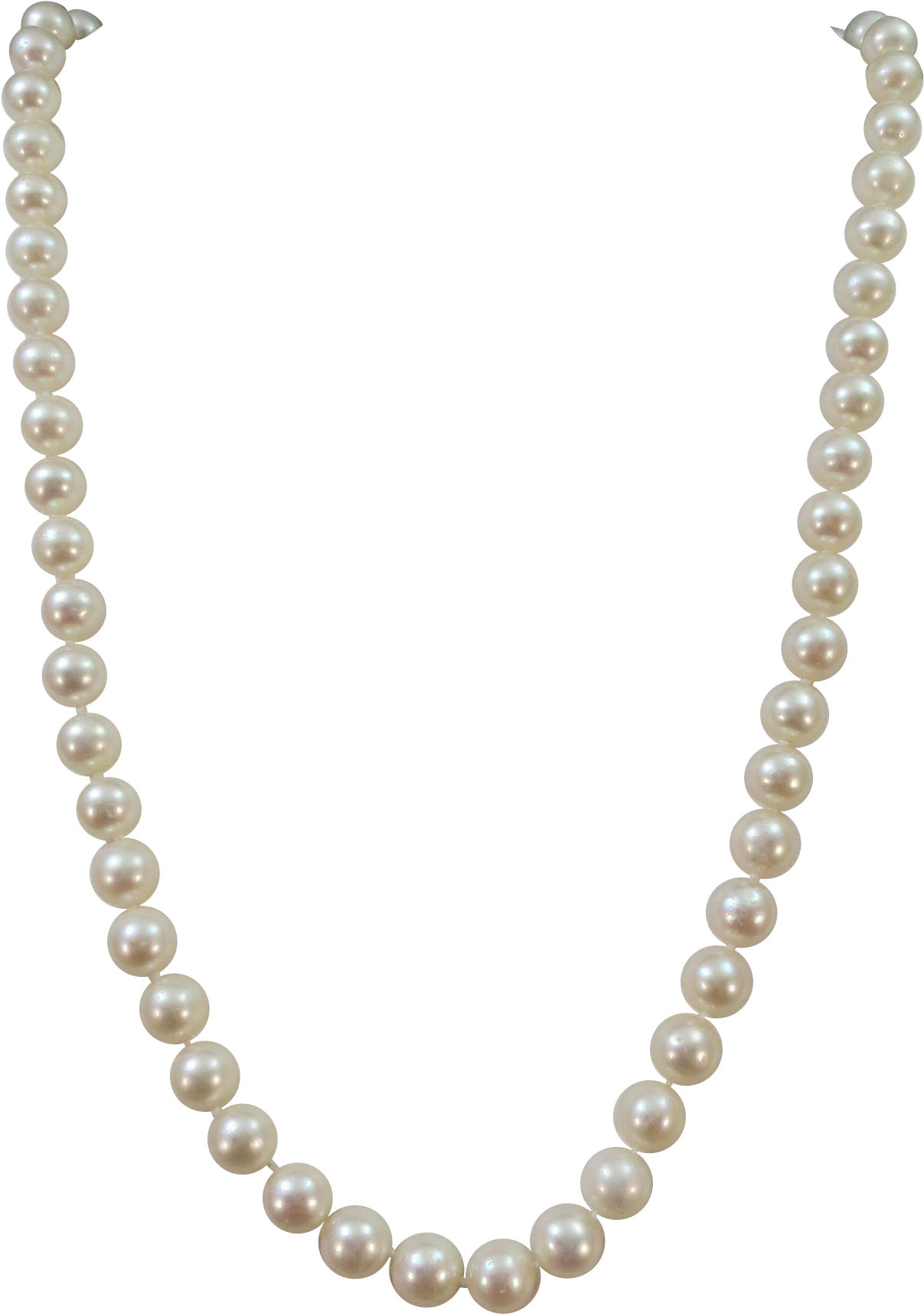 Pure Pearl Bead Earring - Pearl Necklace Png Transparent Clipart (1714x1714), Png Download