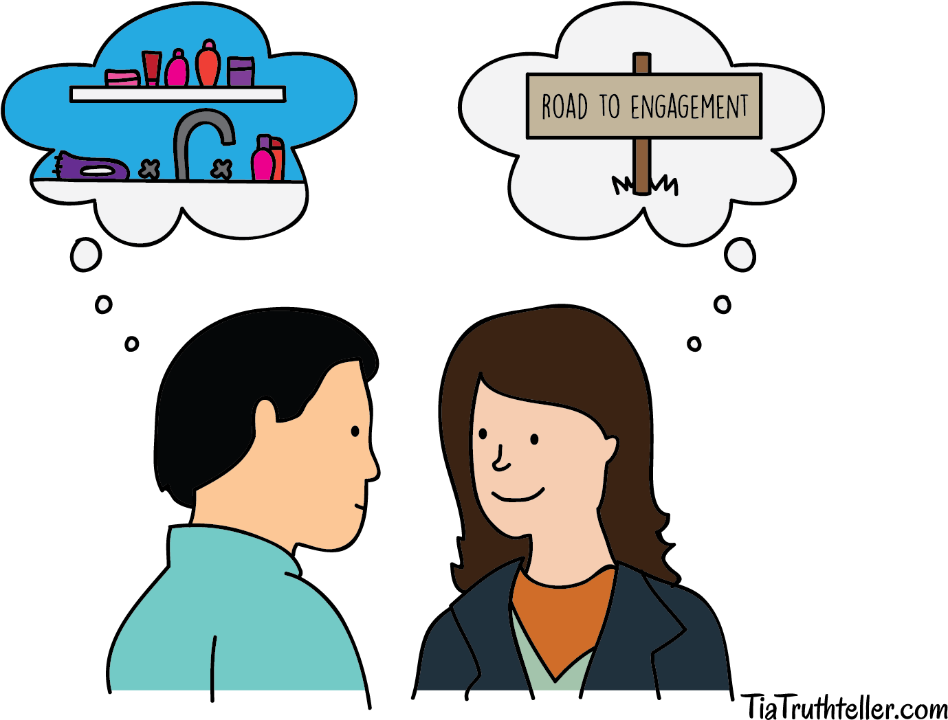 People Can Have Different Ideas About What Moving In - Cartoon Clipart (1638x1181), Png Download