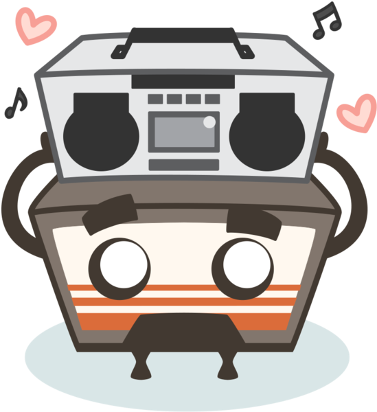 Max Cassette - Stickerly Clipart (1000x667), Png Download