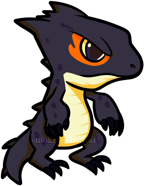 Red Eyed Crocodile Skinks Logo Clipart (640x800), Png Download