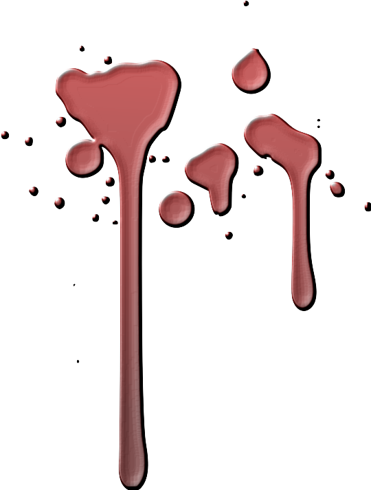 Blood Drip Transparent Background Clipart (609x800), Png Download
