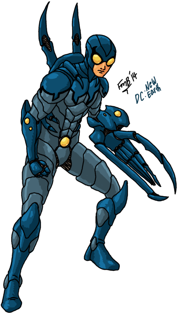 Beetles Clipart Blue Beetle - Ted Kord - Png Download (598x1057), Png Download