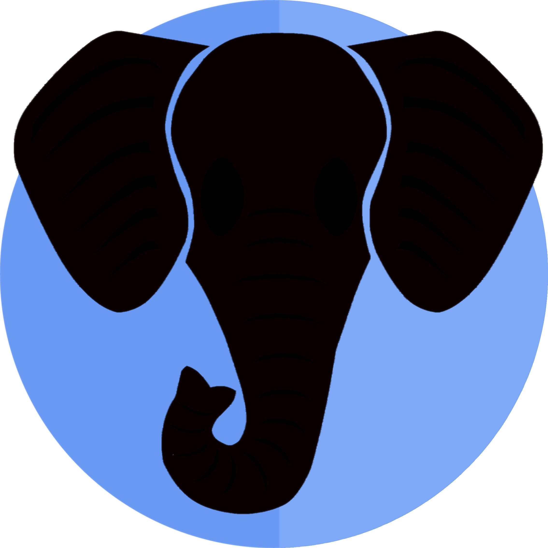 Indian Elephant African Bush Elephant Republican Party - Elephant Head India Silhouette Clipart (2269x2269), Png Download