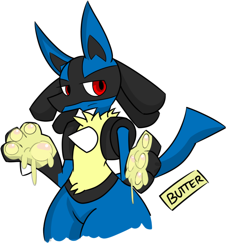 Lucario"s Cute Paws And Butter 3 By Thekingofilluisons - Cute Lucario Fan Art Clipart (767x823), Png Download