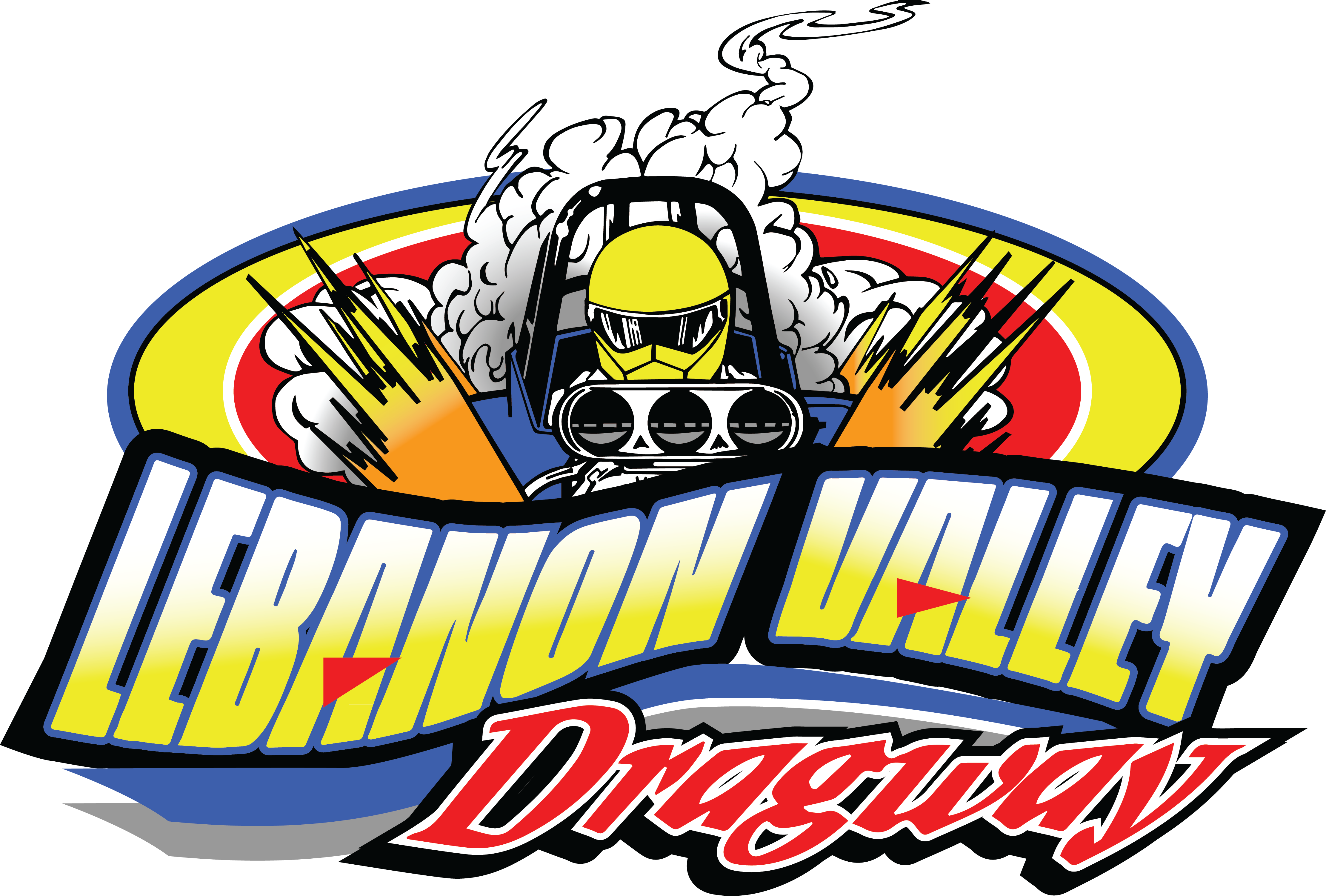 Lebanon Valley7-color - Lebanon Valley Dragway Logo Clipart (4442x3001), Png Download