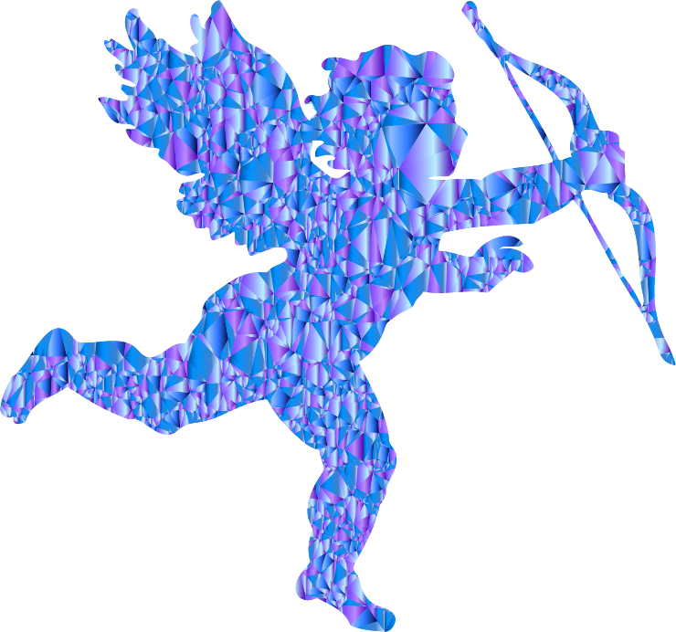 Sapphire Cupid - Transparent Background Cupid Png Clipart (740x692), Png Download