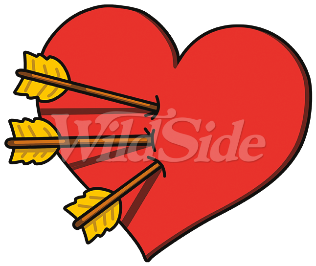 Transparent Cupid Arrow Png Clipart (646x544), Png Download