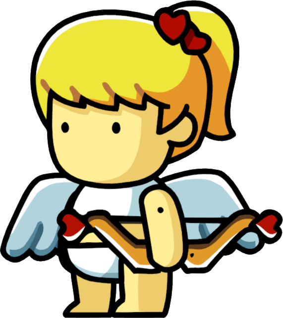 Cupid - Scribblenauts Cupid Clipart (571x643), Png Download
