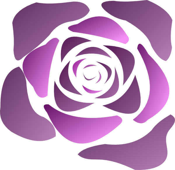 Sneptune Calligraphic Rose Svg Clip Arts - Rose Flower Png Transparent (600x585), Png Download